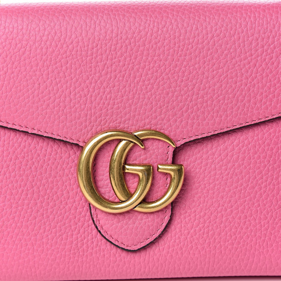 gucci pink wallet on chain