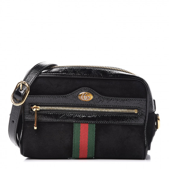 gucci ophidia shoulder bag black suede