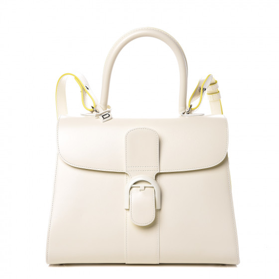 DELVAUX Boxed Calfskin MM Magic Brillant Satchel Ivory 410003 ...