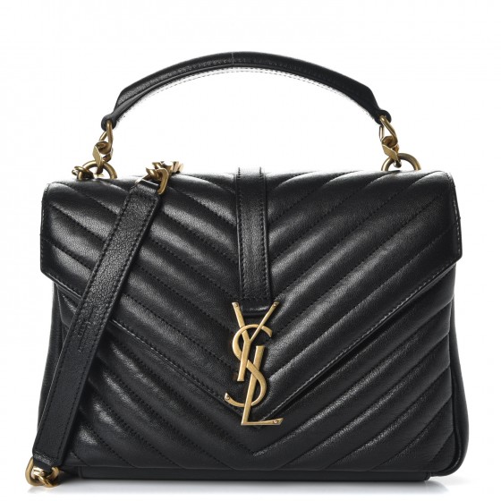 black and gold ysl bag