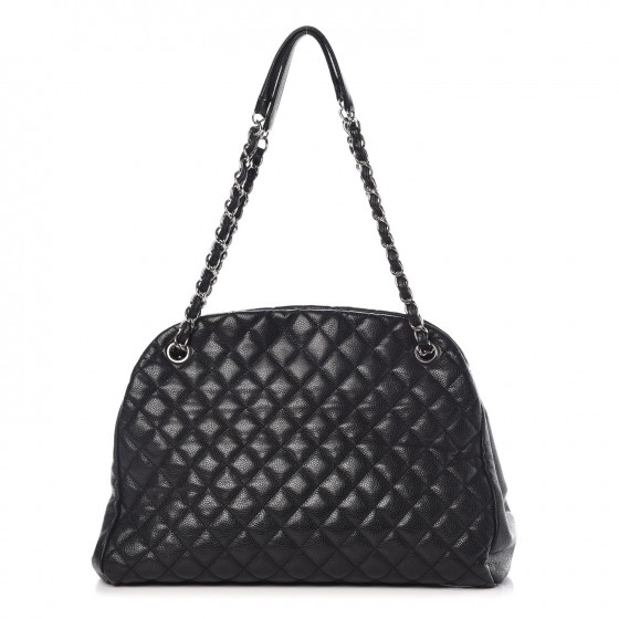 CHANEL Caviar Quilted Large Just Mademoiselle Black 346597