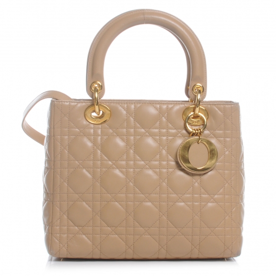 beige lady dior bag