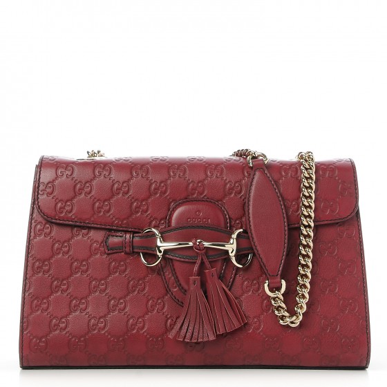 gucci emily guccissima chain shoulder bag