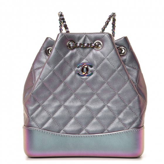 chanel iridescent lambskin quilted bag