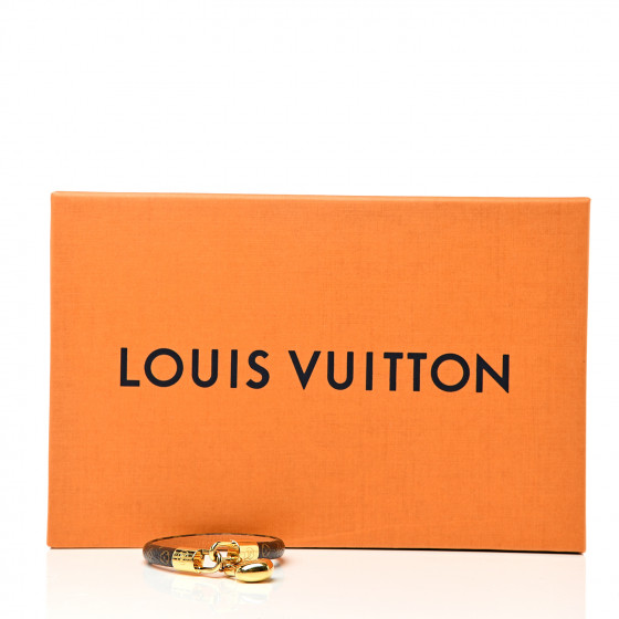 LOUIS VUITTON Monogram Crazy In Lock Bracelet 17 535797 | FASHIONPHILE