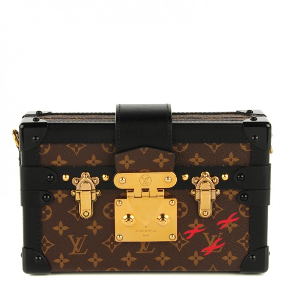 louis vuitton monogram petite malle black