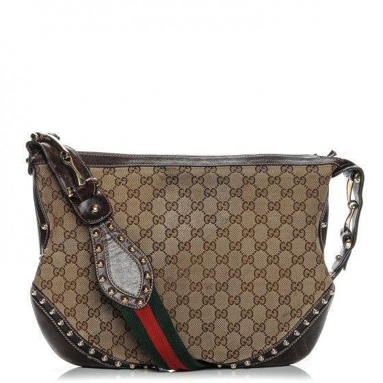 gucci pelham studded shoulder bag