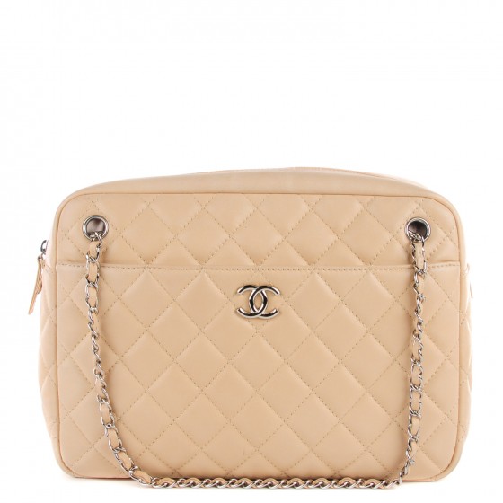 chanel camera bag beige