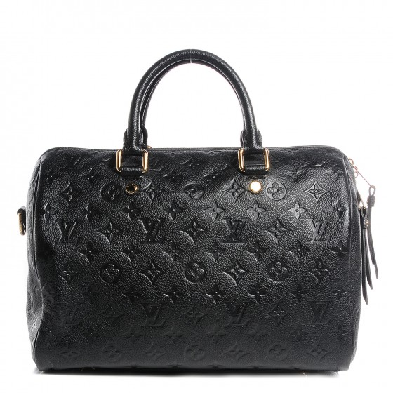 LOUIS VUITTON Empreinte Speedy Bandouliere 30 Black 91843 | FASHIONPHILE