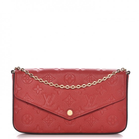 mini pochette accessoires empreinte