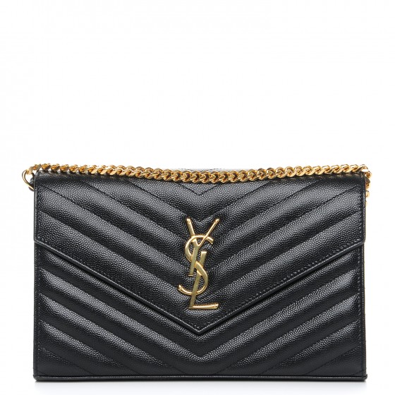 monogramme large grain de poudre wallet on chain