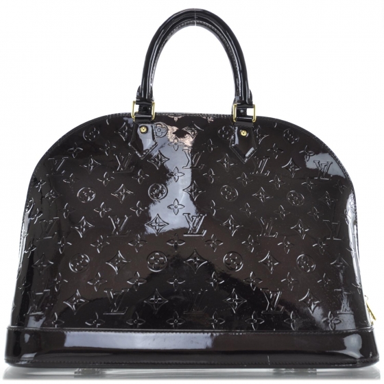 louis vuitton vernis alma gm amarante