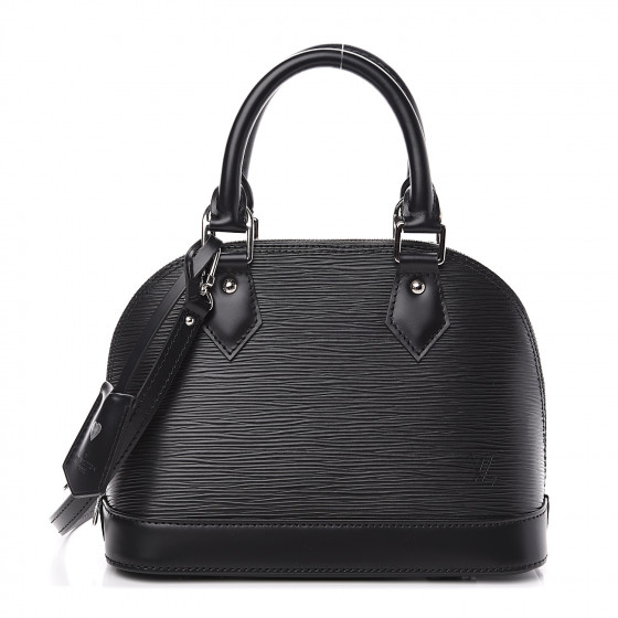 louis vuitton alma bb black epi leather