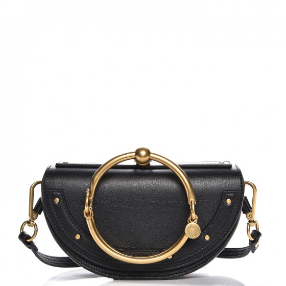 chloe nile minaudiere black