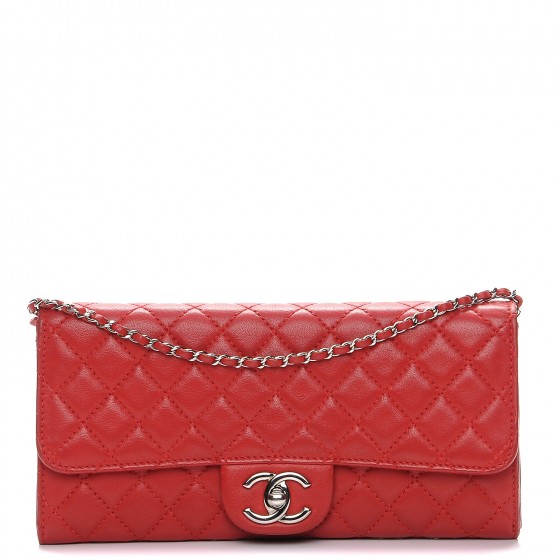 chanel red clutch