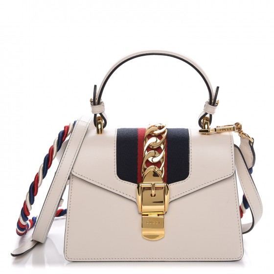 gucci white mini sylvie bag