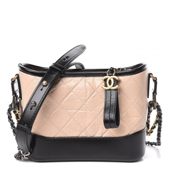 chanel gabrielle beige black