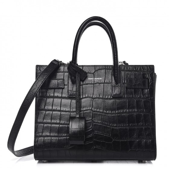 saint laurent sac de jour croc embossed