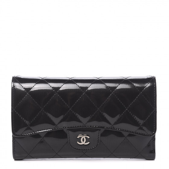 chanel flap wallet black