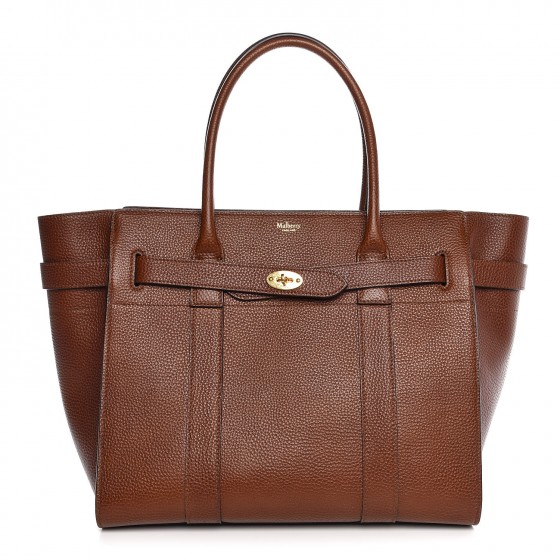 MULBERRY Classic Grain Bayswater Zip Tote Oak 315106