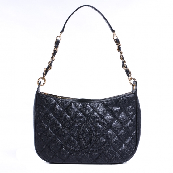 black chanel hobo bag