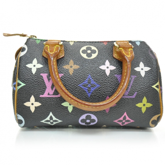 louis vuitton multicolor mini speedy black