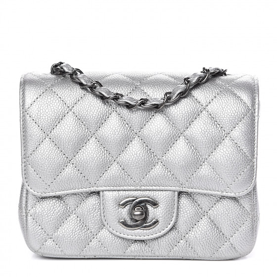 chanel mini flap silver hardware