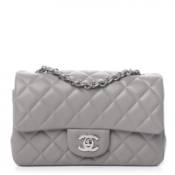 grey chanel mini