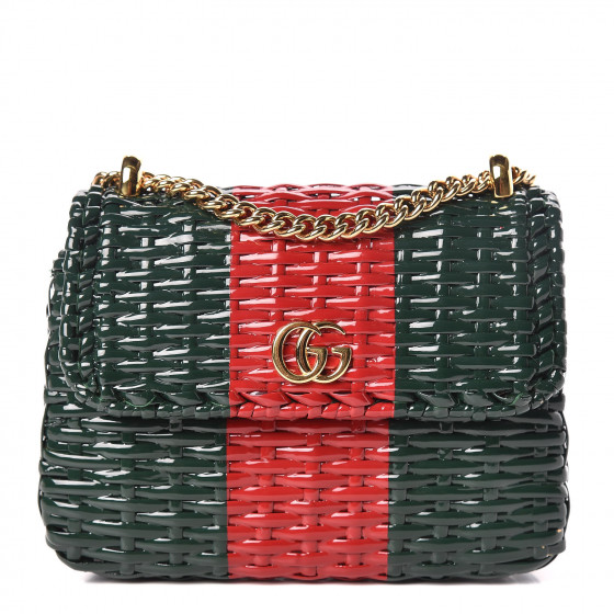 linea cestino glazed wicker mini shoulder bag