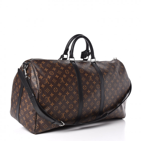 louis vuitton monogram macassar keepall bandouliere 55