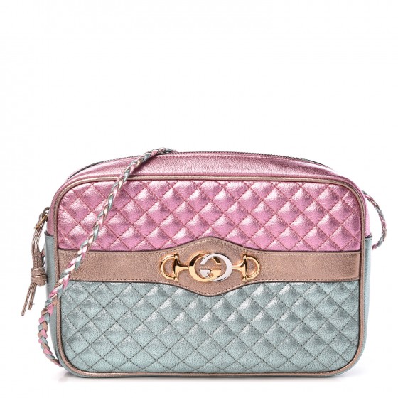 gucci pink quilted bag