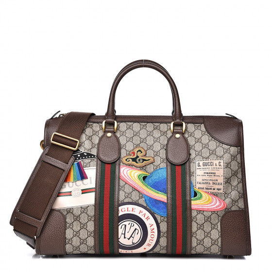 gucci courrier soft gg supreme duffle bag