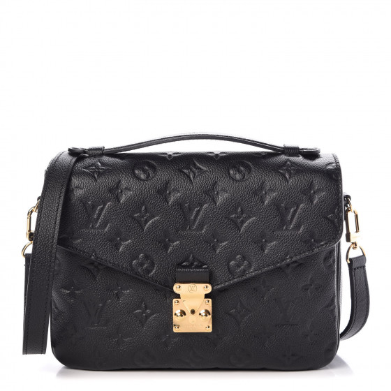 louis vuitton pochette metis empreinte black