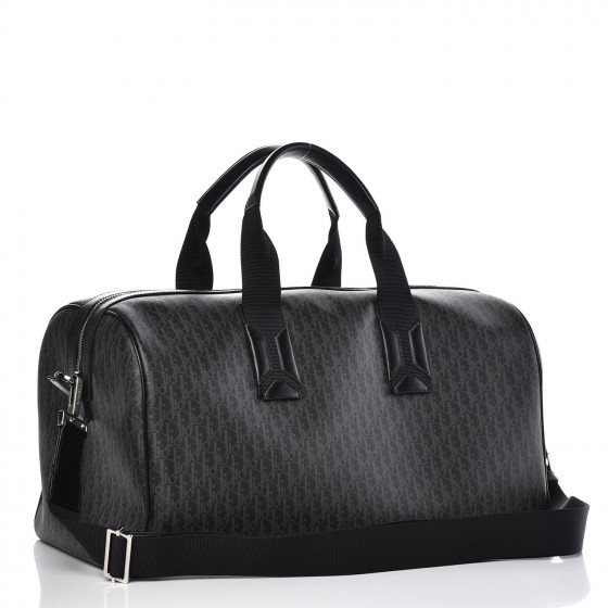 CHRISTIAN DIOR Homme Monogram Duffle Bag Grise 362977