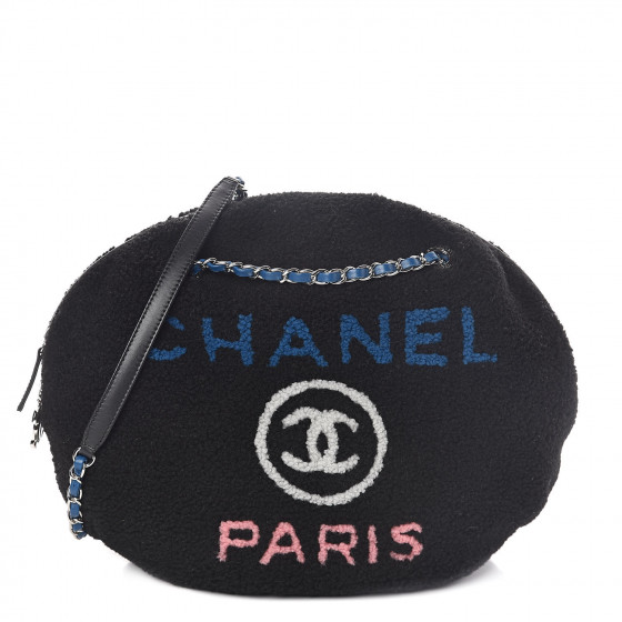 chanel shearling belt bag