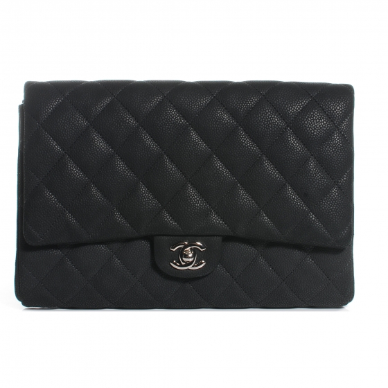 chanel clutch bag black