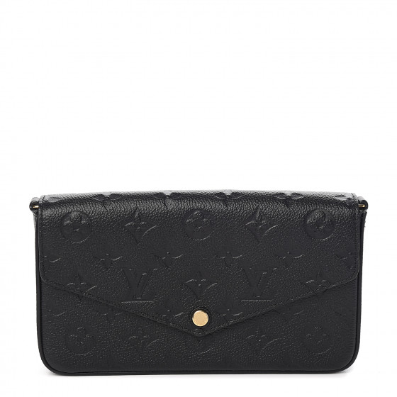 louis vuitton black empreinte pochette