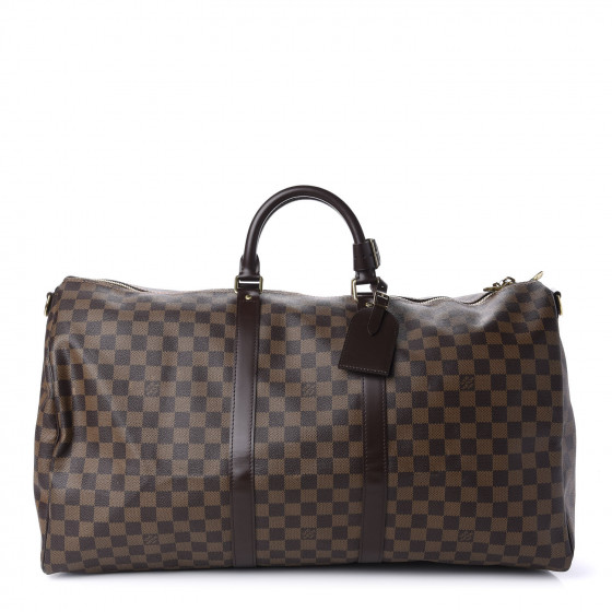 louis vuitton damier ebene keepall bandouliere 55