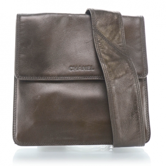 lambskin messenger bag