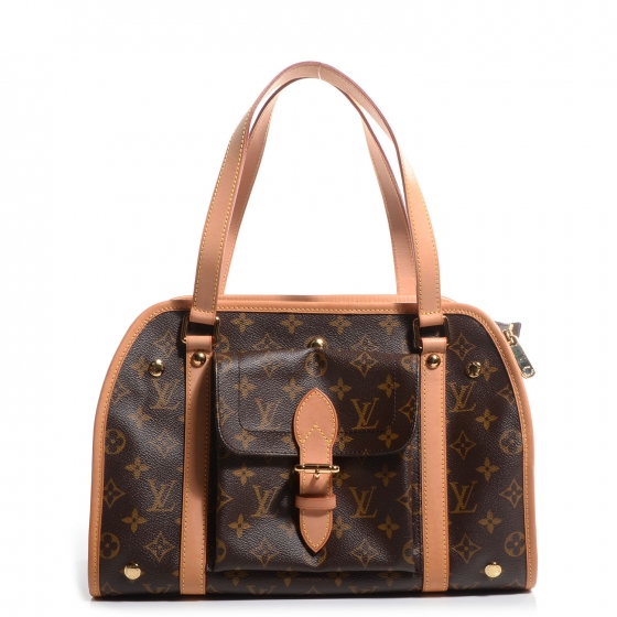 louis vuitton dog carrier baxter monogram pm brown