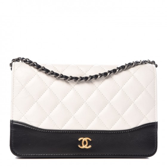 white chanel wallet on chain