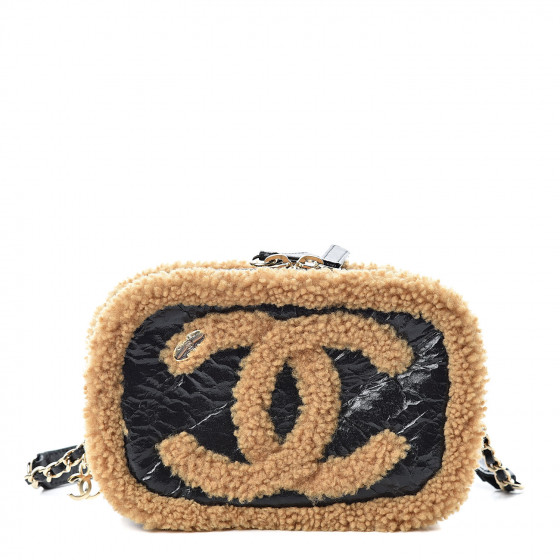 chanel shearling waist bag