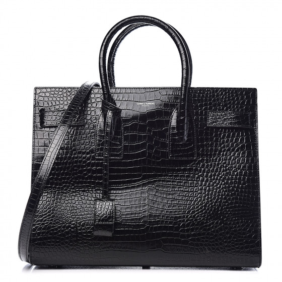 saint laurent sac de jour crocodile