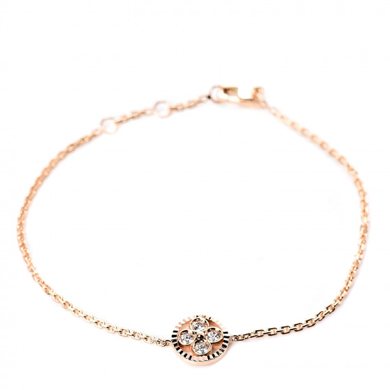 Louis Vuitton Color Blossom BB Sun Malachite Diamond 18K Rose Gold Bracelet