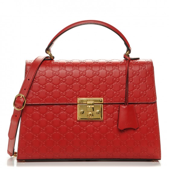 padlock gucci signature top handle bag