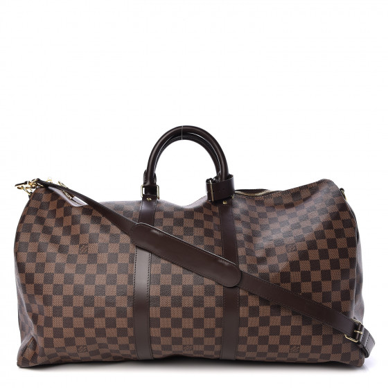 louis vuitton damier ebene keepall bandouliere 55