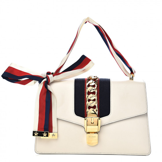 gucci sylvie small white