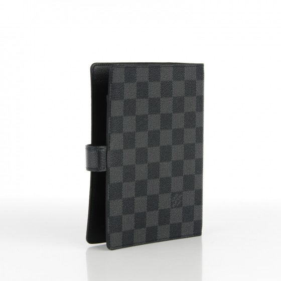Louis Vuitton Damier Graphite Desk Agenda Cover Bureau Diary R20974