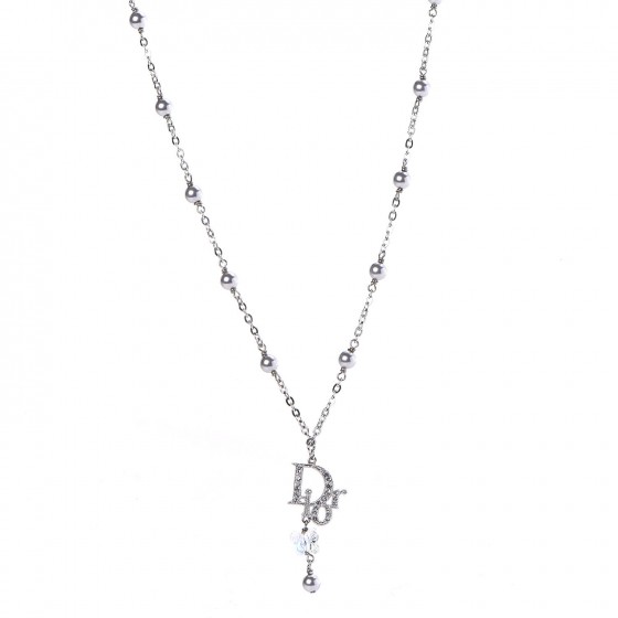 dior butterfly necklace