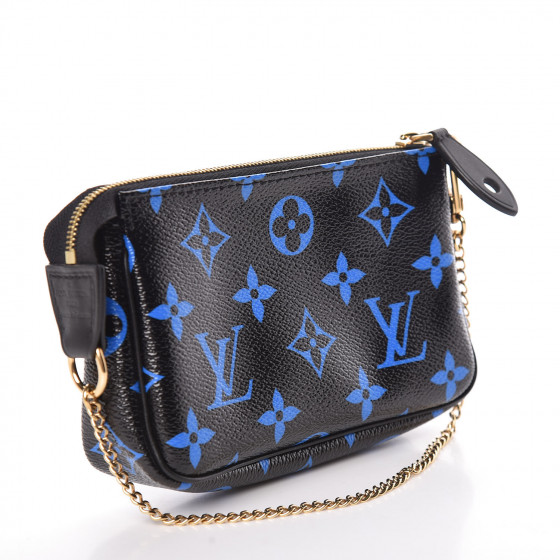 louis vuitton blue mini pochette